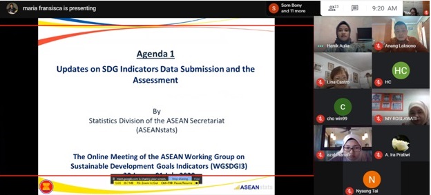 The 3rd Meeting of ASEAN Working Group on Sustainable Development Goals Indicators (WGSDGI3)